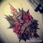 эскиз тату свеча 12.08.2019 №052 - sketch tattoo candle - tatufoto.com