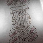 эскиз тату свеча 12.08.2019 №071 - sketch tattoo candle - tatufoto.com