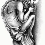 эскиз тату свеча 12.08.2019 №077 - sketch tattoo candle - tatufoto.com