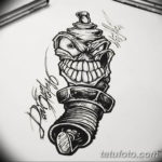 эскиз тату свеча зажигания 12.08.2019 №001 - sketch spark plug tattoo - tatufoto.com