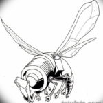 эскиз тату свеча зажигания 12.08.2019 №008 - sketch spark plug tattoo - tatufoto.com