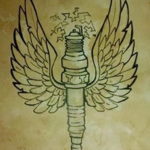 эскиз тату свеча зажигания 12.08.2019 №012 - sketch spark plug tattoo - tatufoto.com