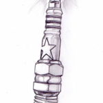эскиз тату свеча зажигания 12.08.2019 №019 - sketch spark plug tattoo - tatufoto.com