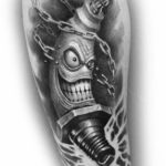 эскизы тату свеча вариант 12.08.2019 №005 - sketch tattoo candle - tatufoto.com