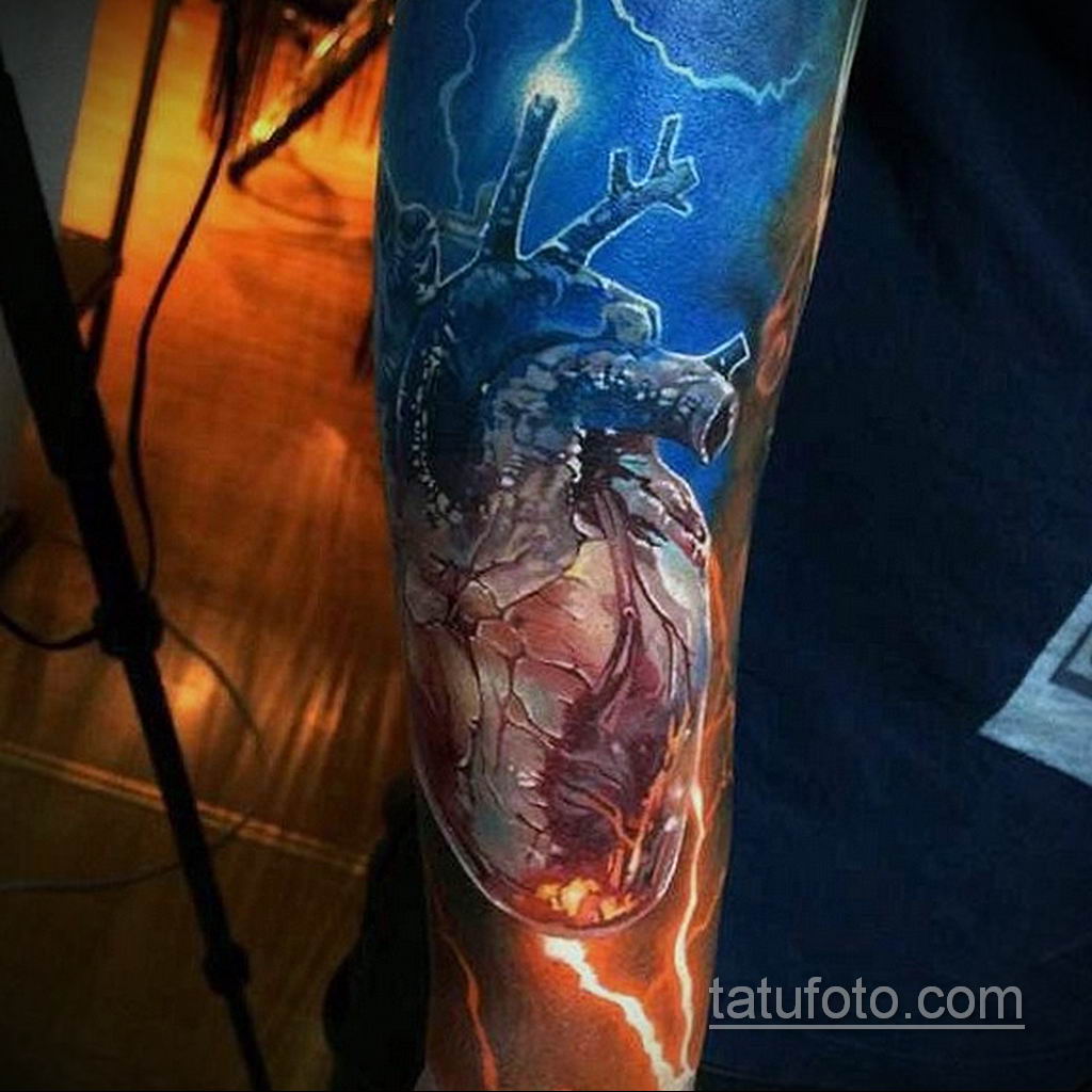 Фото тату молния на руке 14.09.2019 № 011 - tattoo lightning on the arm - t...