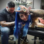 Амбер Люке и реакция соцсетей на ее новую татуировку нанесённую на щеке - фото 13
