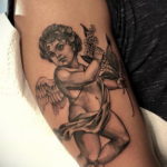 Тату ангел херувим 26.09.2019 №004 -cherub tattoo- tatufoto.com