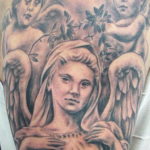 Тату ангел херувим 26.09.2019 №035 -cherub tattoo- tatufoto.com