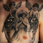 Тату ангел херувим 26.09.2019 №040 -cherub tattoo- tatufoto.com