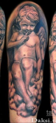 Тату ангел херувим 26.09.2019 №044 -cherub tattoo- tatufoto.com
