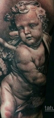 Тату ангел херувим 26.09.2019 №050 -cherub tattoo- tatufoto.com