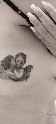 Тату ангел херувим 26.09.2019 №052 -cherub tattoo- tatufoto.com