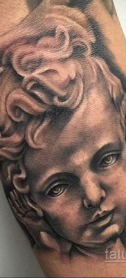 Тату ангел херувим 26.09.2019 №053 -cherub tattoo- tatufoto.com