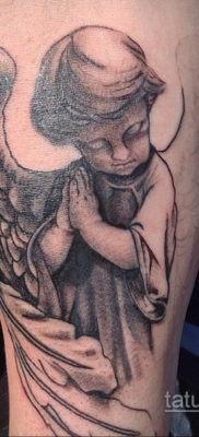 Тату ангел херувим 26.09.2019 №057 -cherub tattoo- tatufoto.com