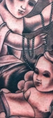 Тату ангел херувим 26.09.2019 №058 -cherub tattoo- tatufoto.com