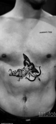 Тату ангел херувим 26.09.2019 №060 -cherub tattoo- tatufoto.com