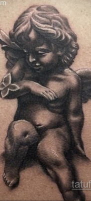 Тату ангел херувим 26.09.2019 №067 -cherub tattoo- tatufoto.com