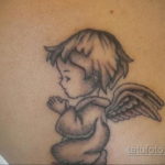 Тату ангел херувим 26.09.2019 №078 -cherub tattoo- tatufoto.com