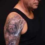 Фото тату гром молния 14.09.2019 №008 - thunder lightning tattoo - tatufoto.com