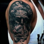 Фото тату молния на плече 14.09.2019 №016 - tattoo lightning on the shoulder - tatufoto.com