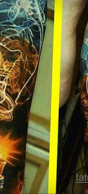 Фото тату молния реализм 14.09.2019 №004 — tattoo lightning realism — tatufoto.com