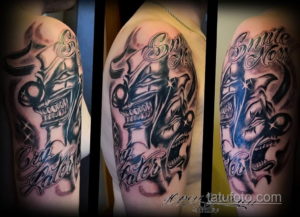Фото тату театральные маски 09.09.2019 №015 - tattoo theater masks - tatufoto.com