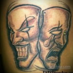 Фото тату театральные маски 09.09.2019 №030 - tattoo theater masks - tatufoto.com