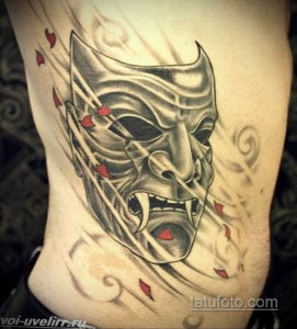 Фото тату театральные маски 09.09.2019 №053 - tattoo theater masks - tatufoto.com