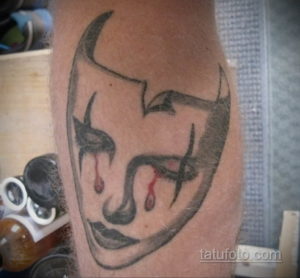 Фото тату театральные маски 09.09.2019 №060 - tattoo theater masks - tatufoto.com