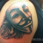 Фото тату театральные маски 09.09.2019 №061 - tattoo theater masks - tatufoto.com