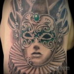 Фото тату театральные маски 09.09.2019 №064 - tattoo theater masks - tatufoto.com