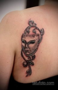 Фото тату театральные маски 09.09.2019 №080 - tattoo theater masks - tatufoto.com
