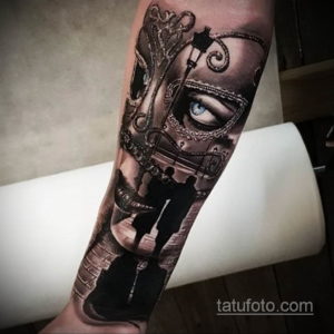 Фото тату театральные маски 09.09.2019 №081 - tattoo theater masks - tatufoto.com