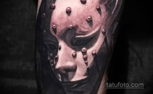 Фото тату театральные маски 09.09.2019 №097 - tattoo theater masks - tatufoto.com