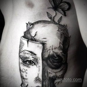 Фото тату театральные маски 09.09.2019 №104 - tattoo theater masks - tatufoto.com