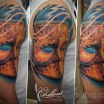 Фото тату театральные маски 09.09.2019 №107 - tattoo theater masks - tatufoto.com