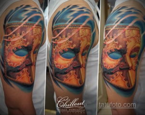 Фото тату театральные маски 09.09.2019 №107 - tattoo theater masks - tatufoto.com