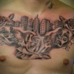 Фото тату театральные маски 09.09.2019 №111 - tattoo theater masks - tatufoto.com
