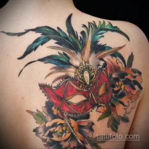 Фото тату театральные маски 09.09.2019 №113 - tattoo theater masks - tatufoto.com