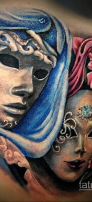 Фото тату театральные маски 09.09.2019 №118 — tattoo theater masks — tatufoto.com