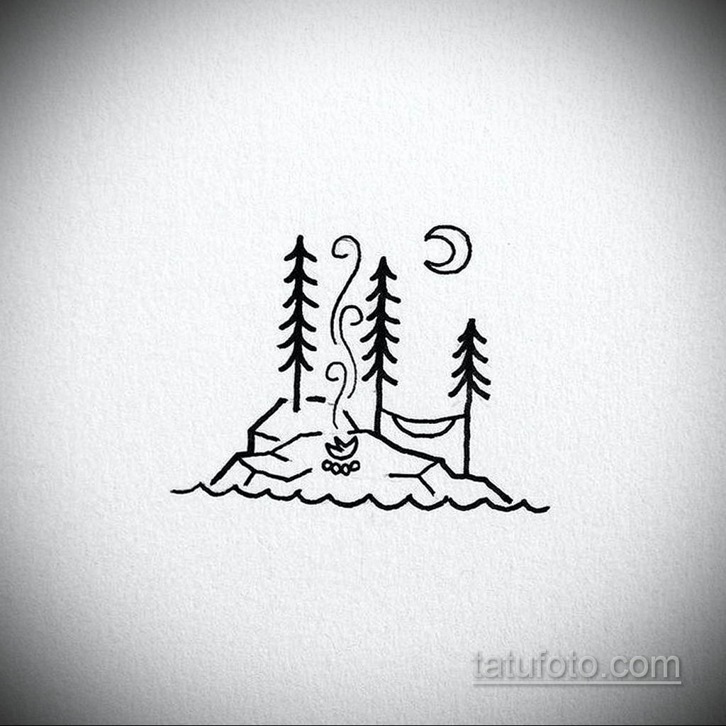 пример эскиза простой тату 15.09.2019 №027 - sketch for simple tattoos - tatufoto.com