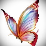 тату бабочки эскизы цветные 16.09.2019 №017 - butterfly tattoo sketches colo - tatufoto.com