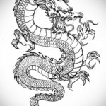 тату дракона женские эскиз 14.09.2019 №006 - dragon tattoo female sketche - tatufoto.com