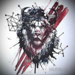 тату лев цветной эскизы 16.09.2019 №003 - lion tattoo color sketches - tatufoto.com