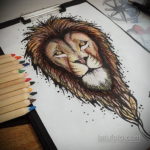 тату лев цветной эскизы 16.09.2019 №004 - lion tattoo color sketches - tatufoto.com