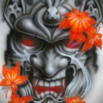 тату самурай эскизы цветные 16.09.2019 №002 - Samurai tattoo sketches col - tatufoto.com
