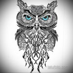 тату совы эскизы женские 14.09.2019 №034 - owl tattoo female sketches - tatufoto.com