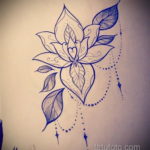 тату цветок женский эскиз 14.09.2019 №011 - tattoo flower female sketch - tatufoto.com