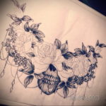 тату цветок женский эскиз 14.09.2019 №027 - tattoo flower female sketch - tatufoto.com