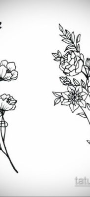 тату цветок женский эскиз 14.09.2019 №039 — tattoo flower female sketch — tatufoto.com